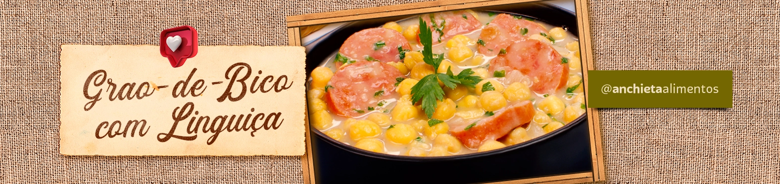 Receita Grão-de-Bico Anchieta Alimentos