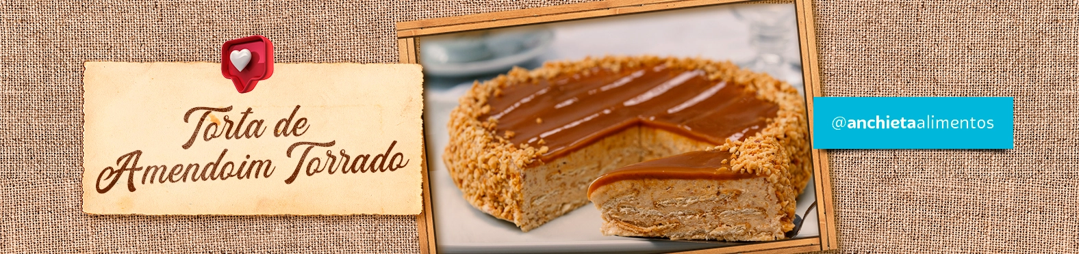 Receita Torta de Amendoim Torrado Anchieta Alimentos